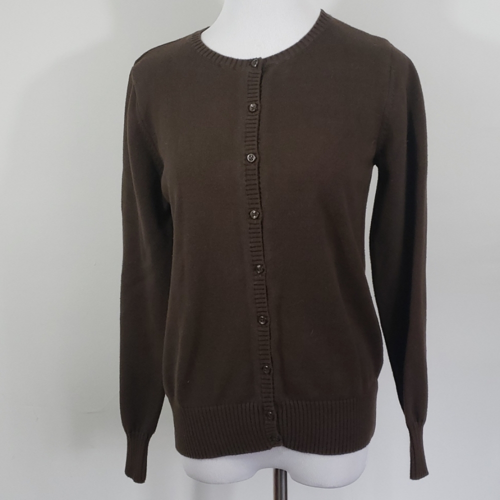 Chocolate Brown Button up Cardigan